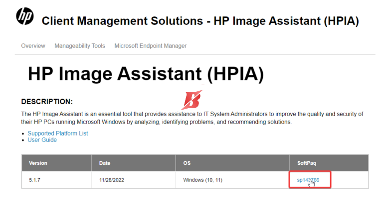 hp image assistant